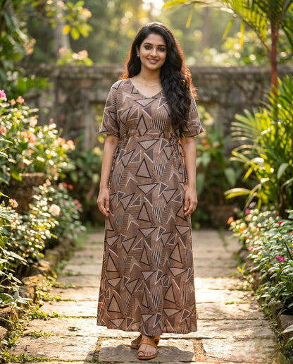 Paraiso premium cotton V-neck Maxi dress