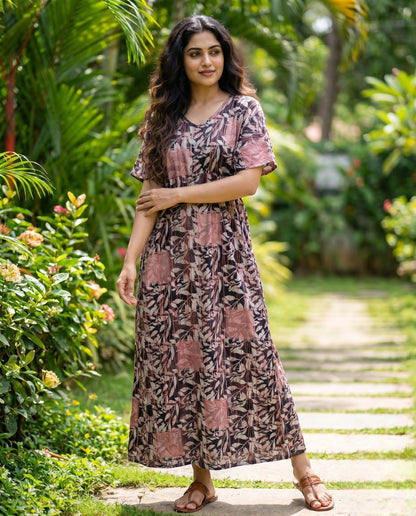 Paraiso premium cotton V-neck Maxi dress