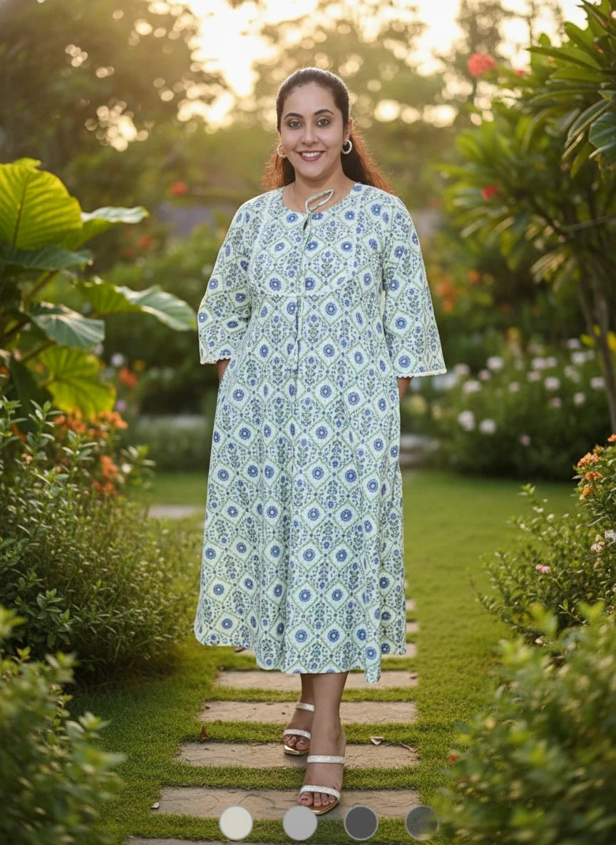 Miss Myrtle Outdoor Long Sleeve Casual Kurthi