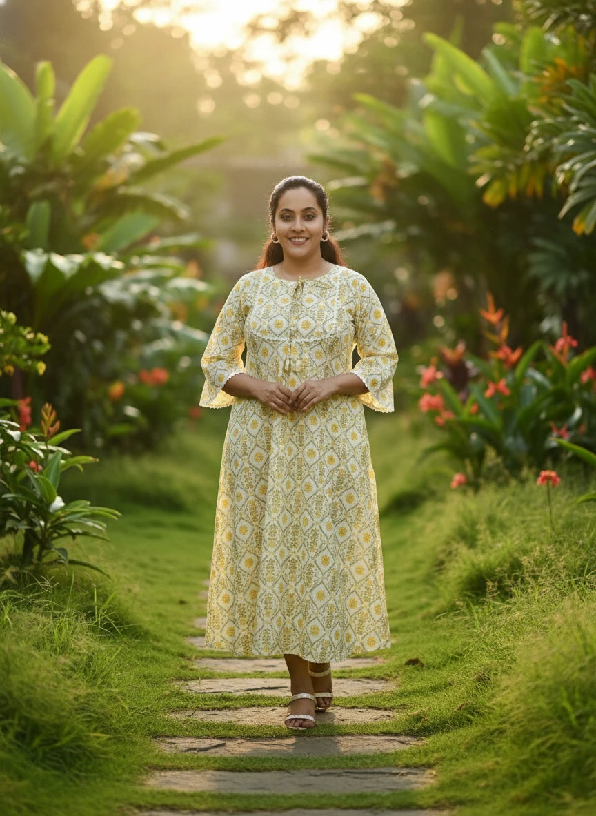 Miss Myrtle Outdoor Long Sleeve Casual Kurthi