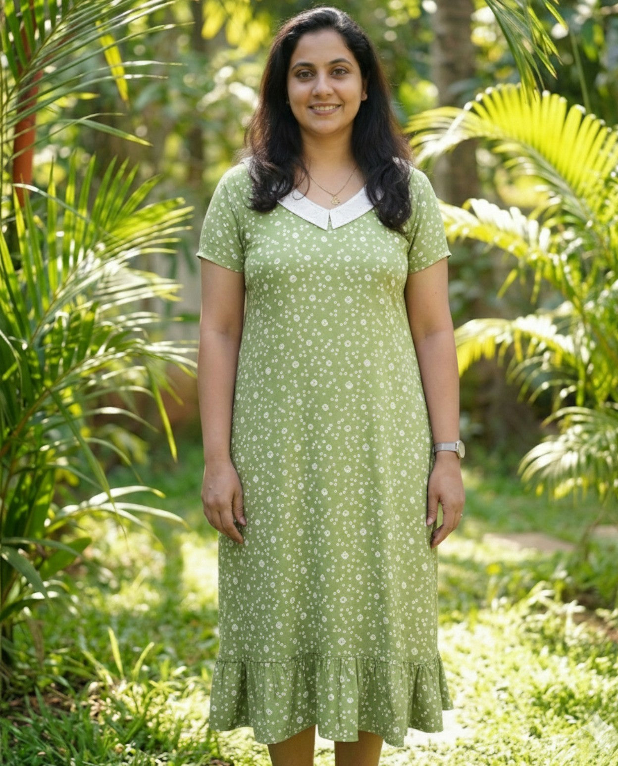 Peterpan Frocks with Semi Puff sleeves