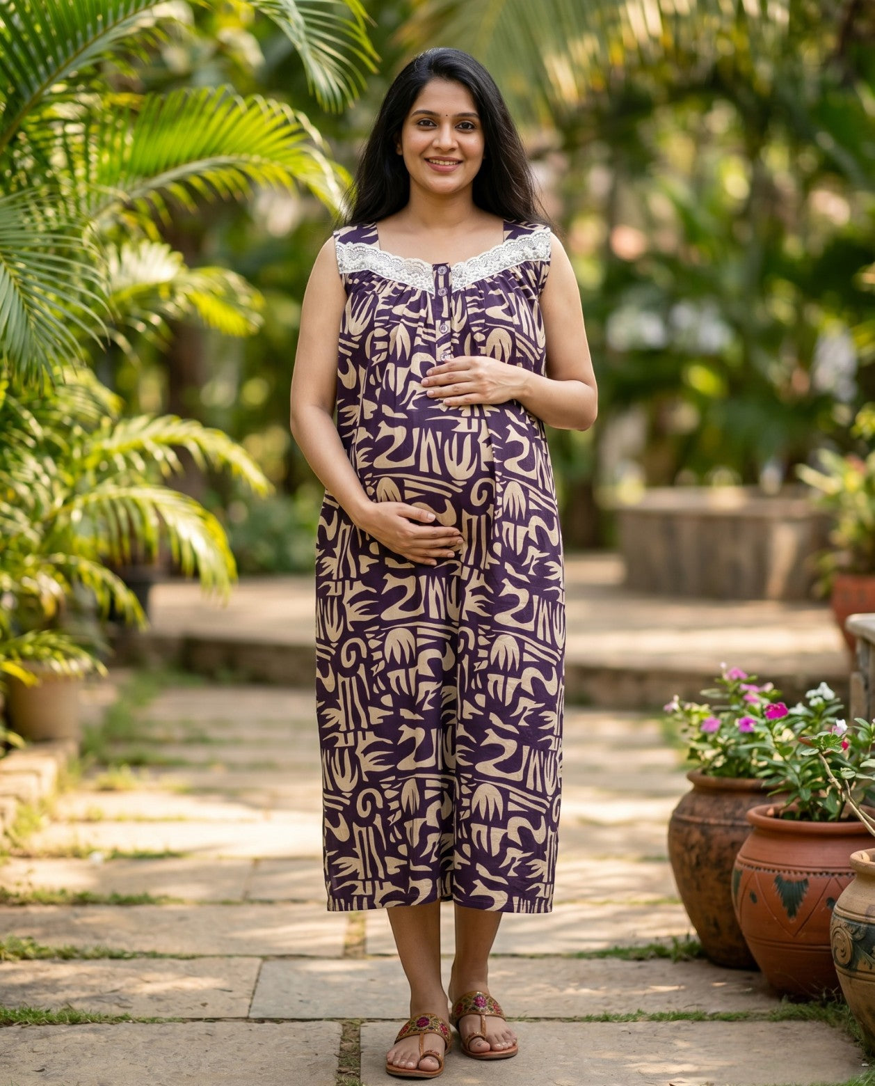 Breezy Diana Frock-Maternity Cum Feeding