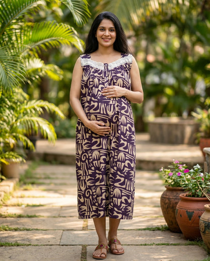 Breezy Diana Frock-Maternity Cum Feeding