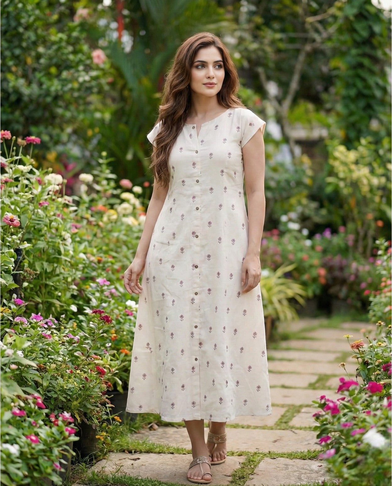 Ethnic Mul Cotton Frock