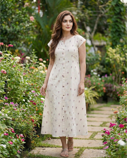 Ethnic Mul Cotton Frock