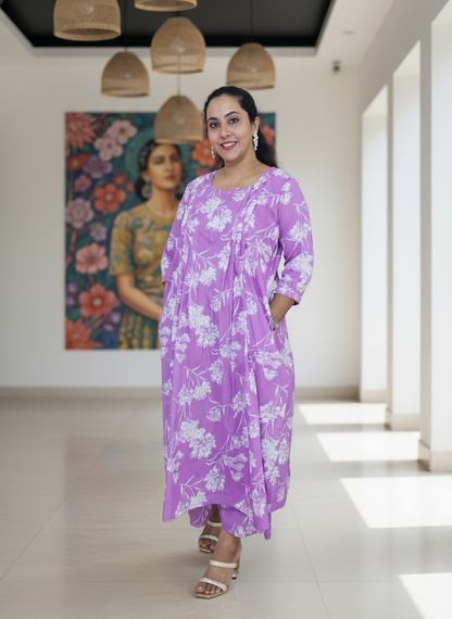 New Symmetric  Cotton Co-ord sets With Feeding Support