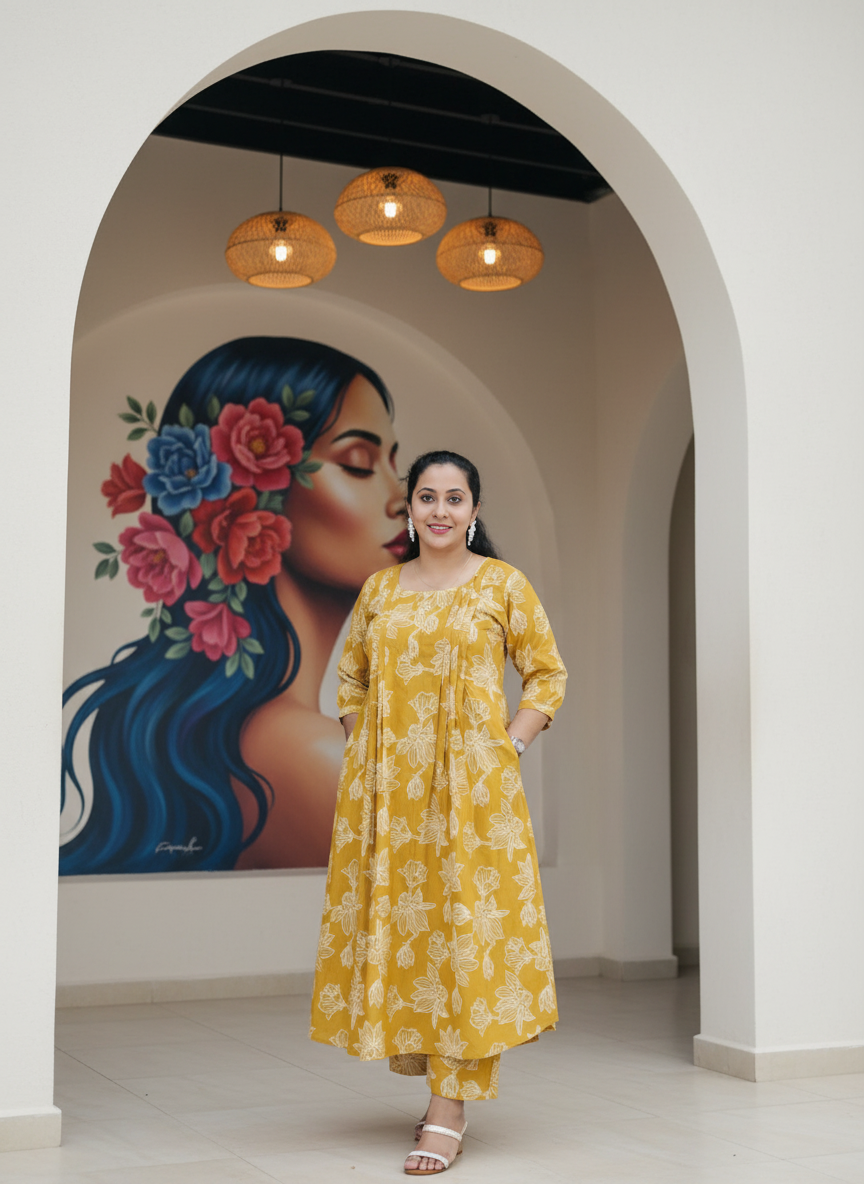 New Symmetric  Cotton Co-ord sets With Feeding Support