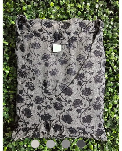 Stylish Aliya Cut Flared Frocks With Long Sleeves