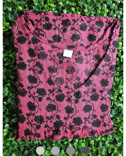 Stylish Aliya Cut Flared Frocks With Long Sleeves