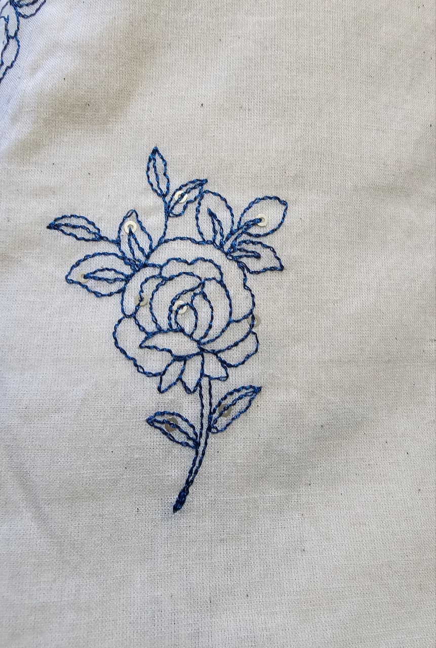 Beautiful Mul Cotton Sleeveless Frock