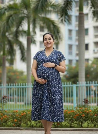 New V collar Frocks -Maternity cum Feeding