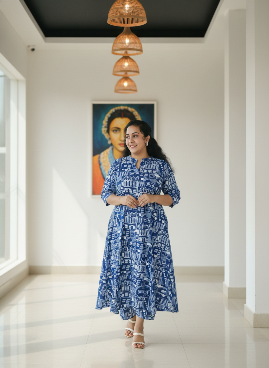 New Symmetric Cotton Co-ord set with Straight Pant