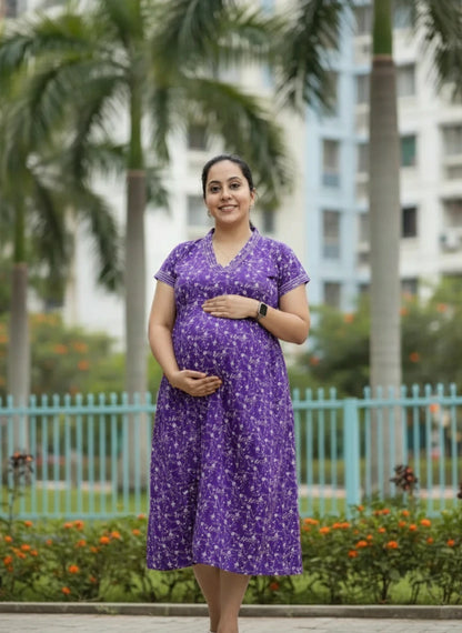 New V collar Frocks -Maternity cum Feeding