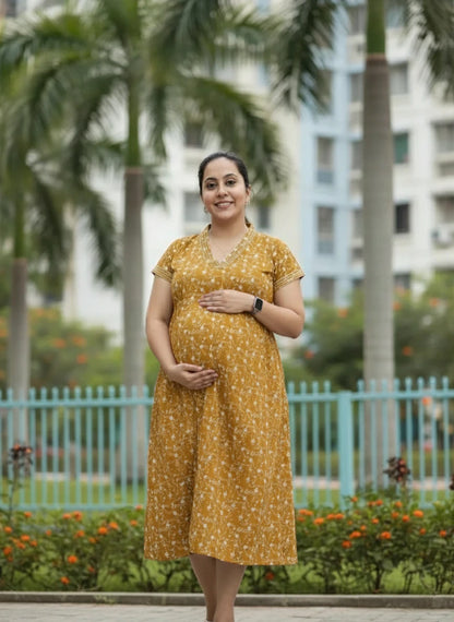 New V collar Frocks -Maternity cum Feeding