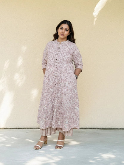 Symmetric Cotton Co-ord sets With Feeding Support