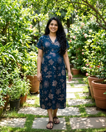 New V collar Frocks -Maternity cum Feeding
