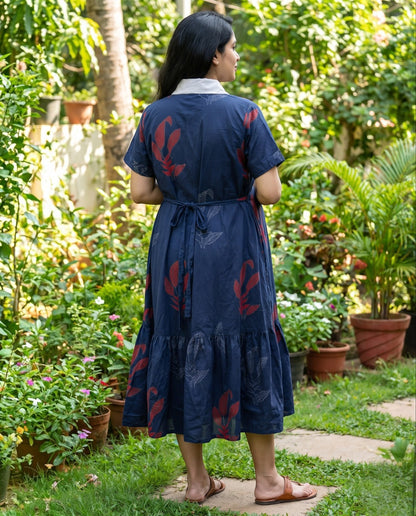 Vibrant Shawl Neck Frocks-Maternity Cum Feeding